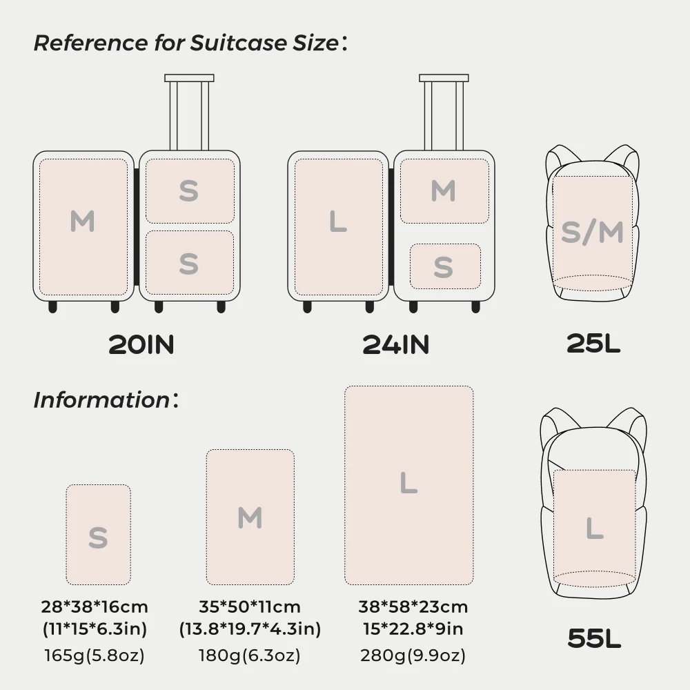 FLEXTAIL X VOLLYC EZY SET BUNDLE - 3 Size Waterproof Travel Vacuum Pack For Luggage Space Saving - Image 6
