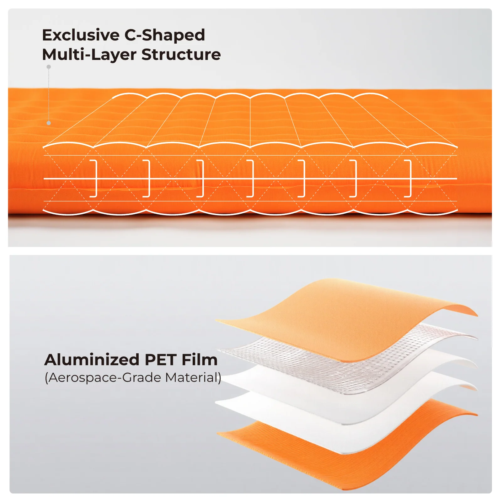 TINY Sleeping Pad R05 Large- Larger, Lighter, More Comfortable (196cm, 5 R-value) - Image 7