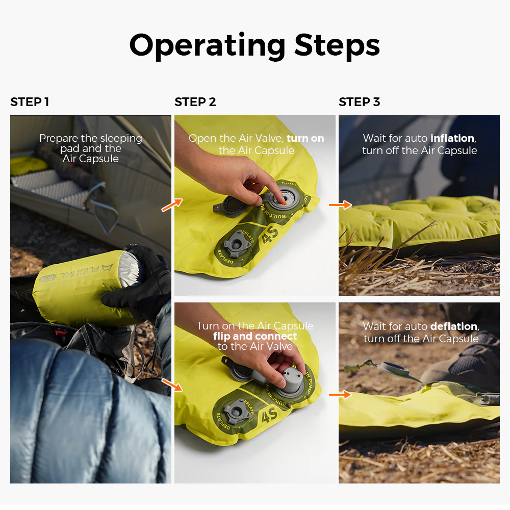 Tiny Sleeping Pad R09 Large-World's Lightest 9.4 R-value Sleeping Pad with Automatic Inflation - Image 12
