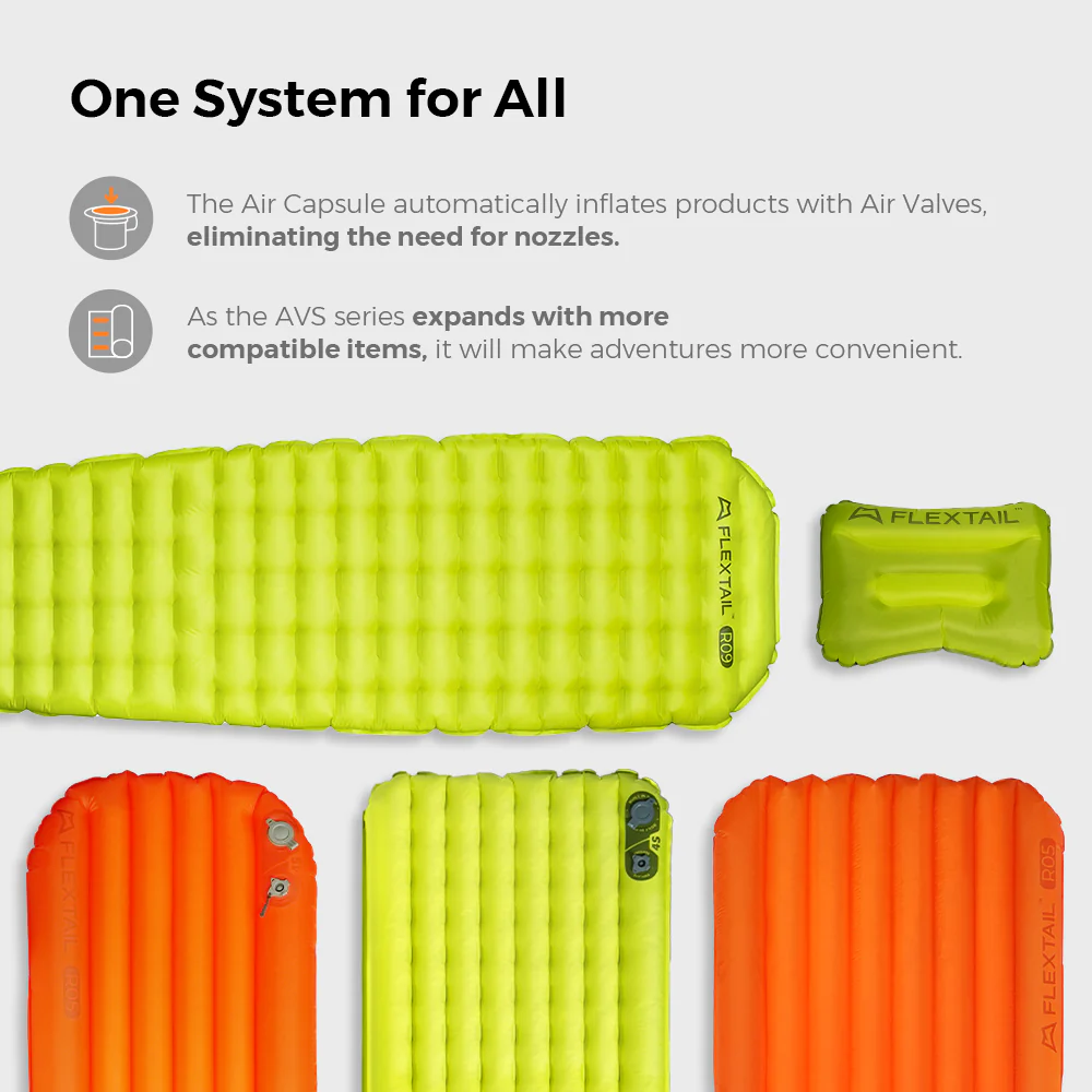 Tiny Sleeping Pad R09 Large-World's Lightest 9.4 R-value Sleeping Pad with Automatic Inflation - Image 9